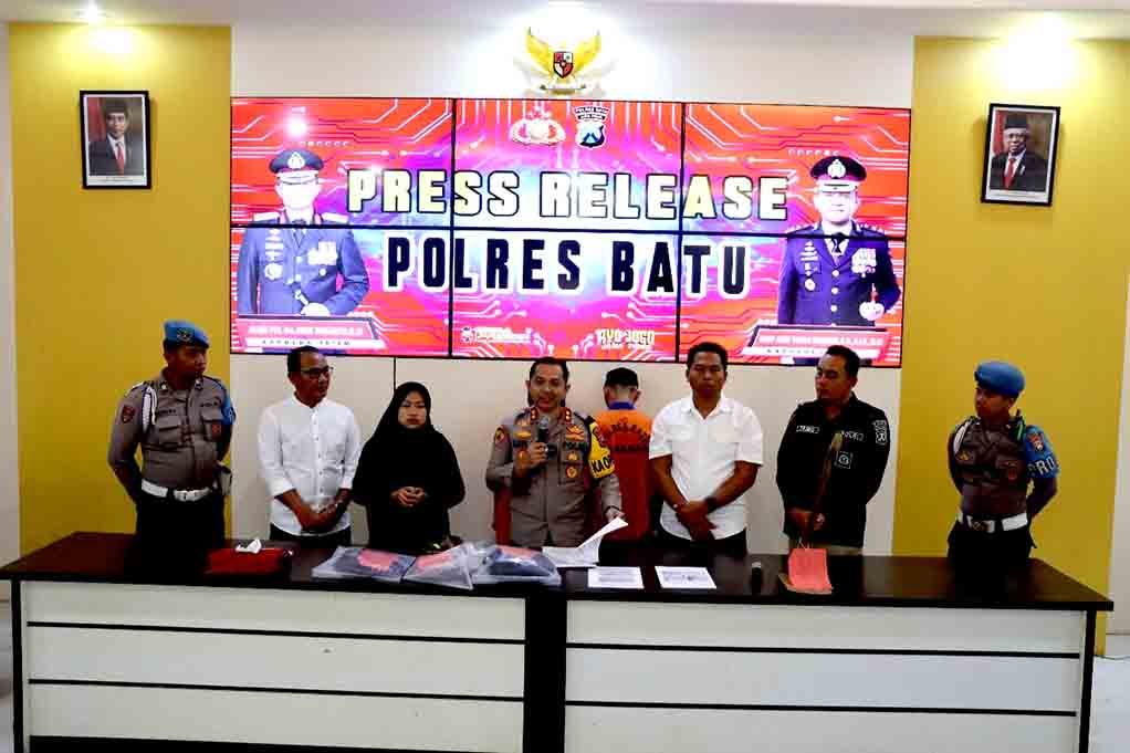 Polres Batu Amankan Sejoli Usai Kuburkan Janin Hasil Aborsi Di Malang