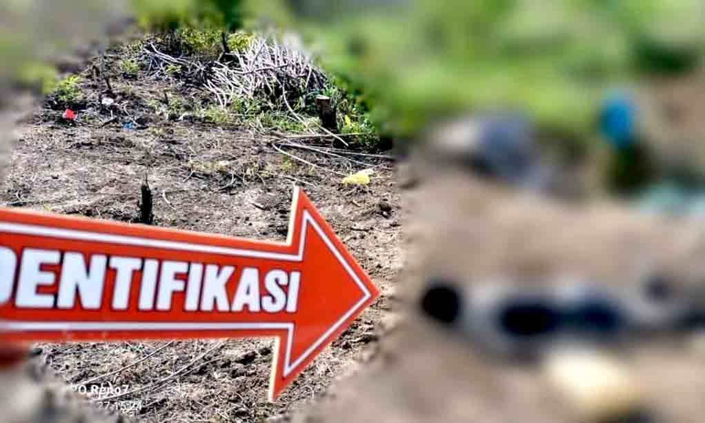 Polsek Mesuji Timur Dan Team Inafis Polres Mesuji Evakuasi Mayat Di Ladang Singkong