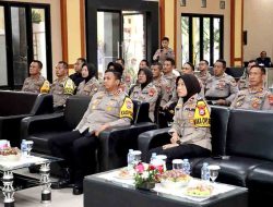 Virtual, Kapolres Kediri Nobar Upacara Hari Bhayangkara ke-78