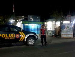 Anggota Polsek Sekaran Laksanakan Giat Patroli Blue Light Saat Malam Hari