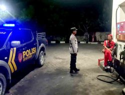 Anggota Polsek Sekaran Laksanakan Patroli Sasar SPBU, Guna Mencegah Gangguan Kamtibmas