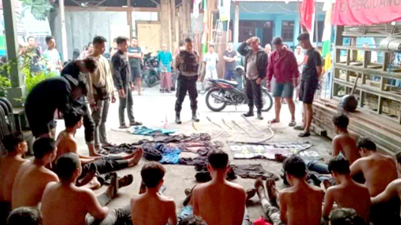 Anggota Gangster Di Sidoarjo Terciduk Oleh Aparat