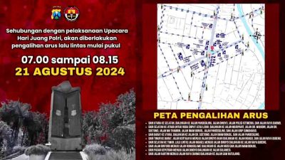 Begini Rekayasa Lalu Lintas Saat Upacara Hari Juang Polri 2