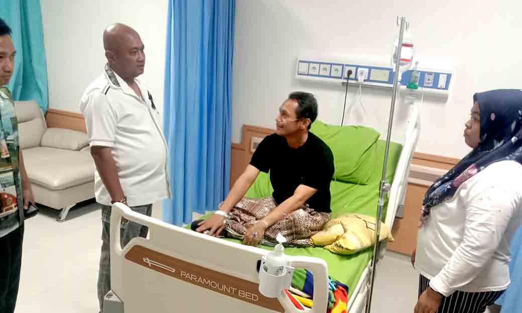 Berikan Dukungan Secara Moril Kapolres Serang Jenguk Pju Yang Sedang Dirawat Di Rsud Banten