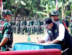Dandim Ngawi Resmi Serahkan Hasil TMMD Ke 121 Kepada Bupati Ngawi