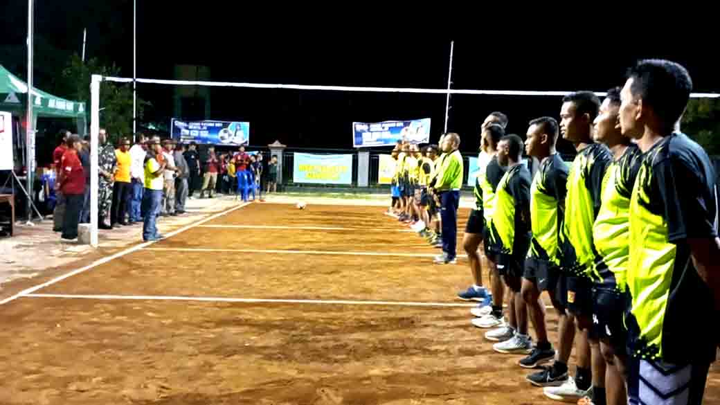 Hut Ri Ke 79 Satgas Tmmd 121 Kodim Ngawi Ikuti Lomba Voli Di Kecamatan Pitu