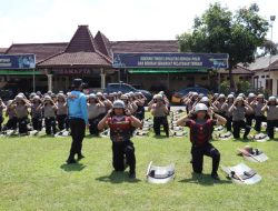 Jelang Pilkada 2024 Polres Mojokerto Kota Tingkatkan Kemampuan Dalmas