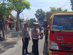 Polres Ponorogo Gelar Pemeriksaan Kendaraan Umum dan Angkutan Barang