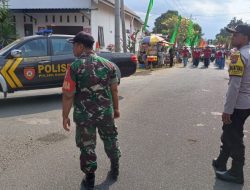 Polsek Kandat Pam dan Monitoring Giat Gerak Jalan Kreasi PHBN 2024