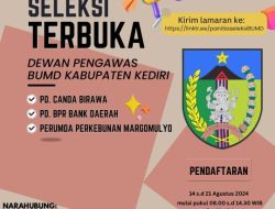 Besok hari ke-3 pendaftaran Anggota Dewan Pengawas BUMD kabupaten Kediri