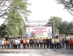 Polres Kediri Gelar Simulasi Sispamkota Dalam Rangka Pemilukada Serentak 2024