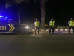 Polwan Polres Kediri Tingkatkan Patroli Harkamtibmas Malam Minggu di SLG