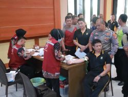 Ratusan Personel Polres Kediri Ikuti Skrining dan Vaksinasi Hepatitis B