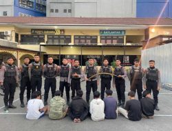 Polres Pelabuhan Tanjungperak Amankan 7 Kelompok Gang Allstar di Tenggumung Baru Surabaya