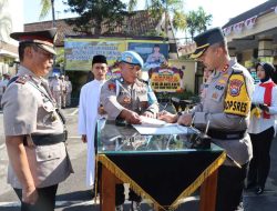 Kapolres Pimpin Sertijab Kabag, Kasat dan Kapolsek Jajaran Polres Kediri Kota