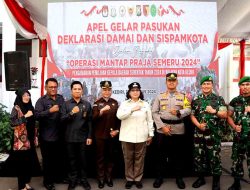 Jelang Pilkada 2024, Polres Kediri Kota Apel Gelar Pasukan, Deklarasi Damai dan Simulasi Sispamkota