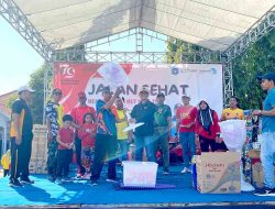 Kapolsek Sukodadi Bersama Forkopimcam Melaksanakan Jalan Sehat Dalam Rangka Memperingati HUT RI Ke-79