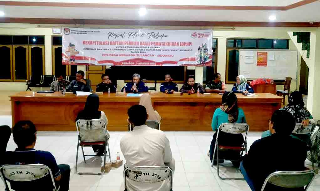 Pps Desa Kebaron Gelar Rapat Pleno Terbuka Rekapitulasi Dphp