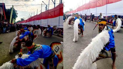 Pembentangan Bendera 1000 M Dan Atraksi Budaya 1000 Penari Jaran Kepang Desa Dawung 2