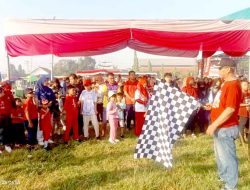 Pemdes Kebaron Meriahkan HUT RI ke-79 dengan Jalan Sehat dan Senam Bersama