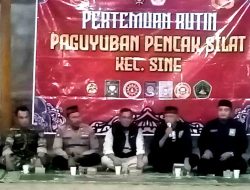 Perguruan Silat di Sine Adakan Pertemuan Rutin Jelang Pilkada Ngawi