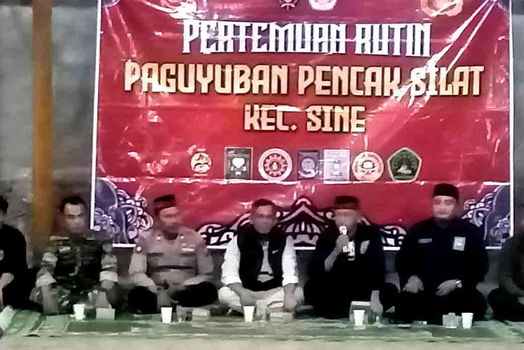 Perguruan Silat Di Sine Adakan Pertemuan Rutin Jelang Pilkada Ngawi 2