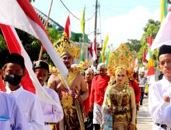 Peringati HUT RI Ke-79 Desa Kebalankulon Kecamatan Sekaran Adakan Pawai Karnaval Budaya