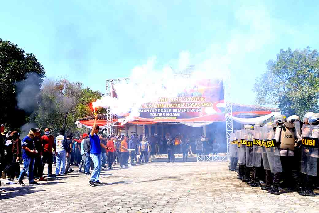 Polres Ngawi Gelar Gladi Lapang Sispamkota