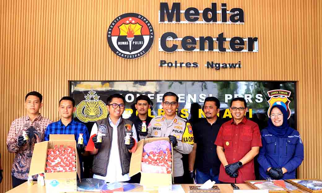 Polres Ngawi Sukses Ungkap Kasus Pemalsuan Obat Tikus