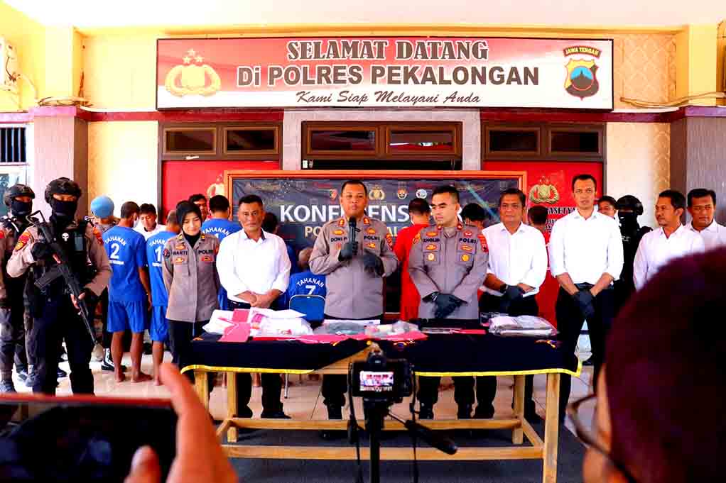 Polres Pekalongan Ungkap 9 Kasus Selama Juli 2024