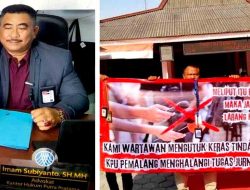 Praktisi Hukum Imam Subiyanto, SH., MH., CPM Siap Berikan Bantuan Hukum Terkait Insiden Pelarangan Masuk Puluhan Wartawan di Kantor KPUD Pemalang