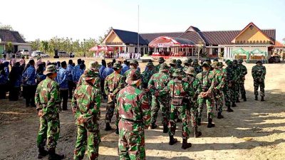 Semangat Nasionalisme Tinggi, Satgas Tmmd 121 Ikuti Upacara Hut Kemerdekaan Ri Ke 79 Di Kecamatan Pitu 3