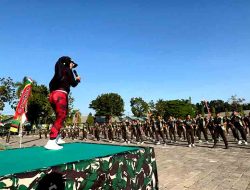 Senam Bersama Prajurit Dan Persit Kck Ranting 4 Yonarmed 12 Kostrad 3