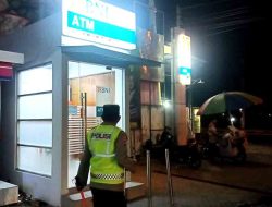 Anggota Polsek Babat Patroli Dengan Sasaran Obyek Vital ATM Bank BNI