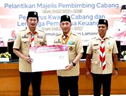 Bupati Lamongan Yuhronur Efendi Dilantik Menjadi Ketua Kamabicab Gerakan Pramuka