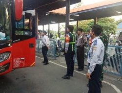 Dukung Pengamanan KTT IAF, Polresta Sidoarjo Patroli di Terminal Purabaya Bus Jurusan Bali Jadi Atensi