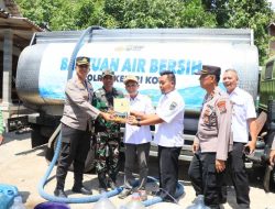 Polres Kediri Kota Salurkan Bantuan Air Bersih di Dusun Gebangkerep Tarokan