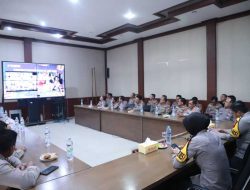 Kapolres Kediri Ikuti Zoom Meeting Pengarahan dan Penutupan Pembekalan Bhabinkamtibmas untuk Kesiapan Pilkada