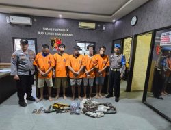 Polisi Berhasil Amankan Komplotan Pencuri Kabel Milik PT. Telkom di Asemrowo Surabaya