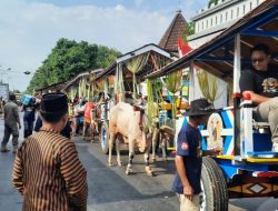 Polres Kediri Lakukan Pengamanan Parade Cikar Peringatan HUT RI ke-79 di Ngasem