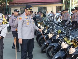 Siap Kawal Pilkada Serentak 2024, Polres Kediri Gelar Apel Ranmor Dinas