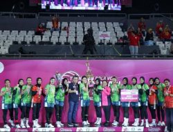 Tim Voli Jawi Wetan PD Bhayangkari Jawa Timur Raih Juara I di Turnamen Bola Voli Bhayangkari Cup 2024