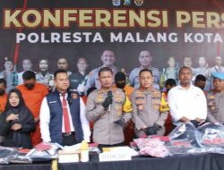 Polresta Malang Kota Berhasil Amankan Komplotan Pencuri Modus Gembosi Ban Nasabah Bank