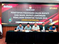 KPU Lamongan Tetapkan Yuhronur-Dirham dan Ghofur-Firosya sebagai Paslon Resmi Pilkada 2024