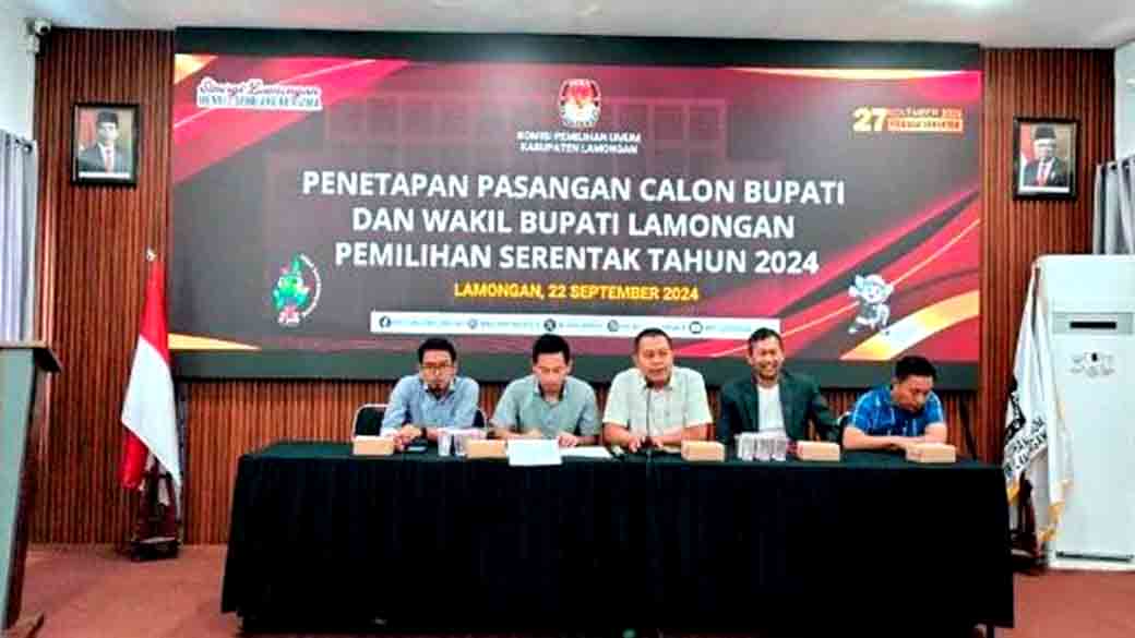 Kpu Lamongan Tetapkan Yuhronur Dirham Dan Ghofur Firosya Sebagai Paslon Resmi Pilkada 2024 1