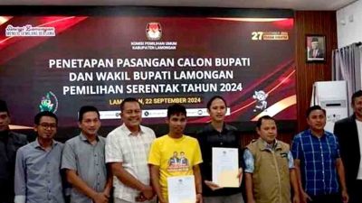 Kpu Lamongan Tetapkan Yuhronur Dirham Dan Ghofur Firosya Sebagai Paslon Resmi Pilkada 2024 3