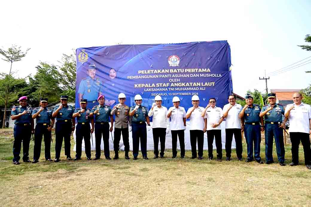 Ksal Dan Plt. Bupati Sidoarjo Hadiri Peletakan Batu Pertama Pembangunan Yasbhim 3