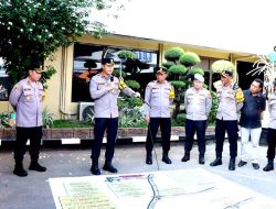 Kapolres Lamongan Pimpin Apel Siaga Kesiapan Pengamanan Aksi Damai Salah Satu Perguruan Silat