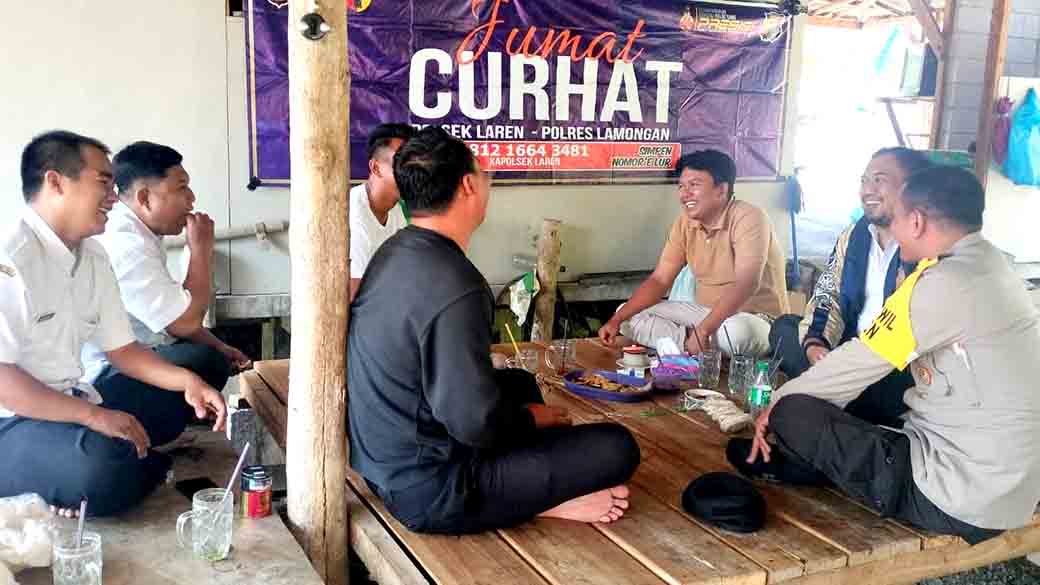 Kapolsek Laren Gelar Jumat Curhat Bersama Pemuda Guna Menampung Aspirasi