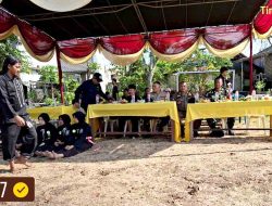 Kapolsek Laren Pimpin Giat Pengamanan Kenaikan Tingkat Sabuk Warga PSHT